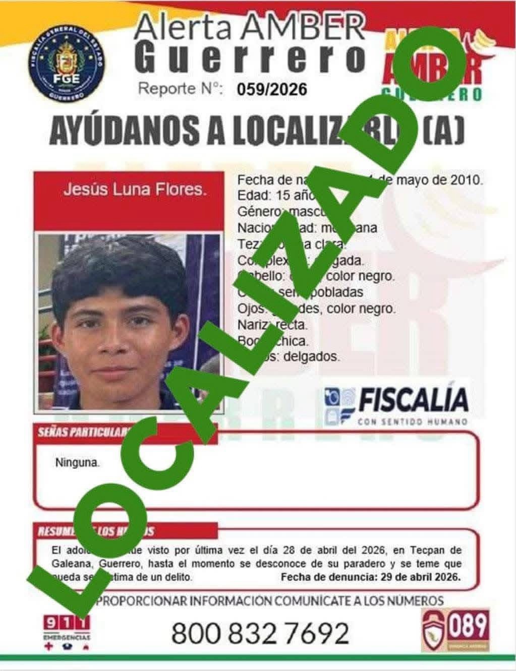 Localizan con vida a dos adolescentes reportados como desaparecidos en Tecpan