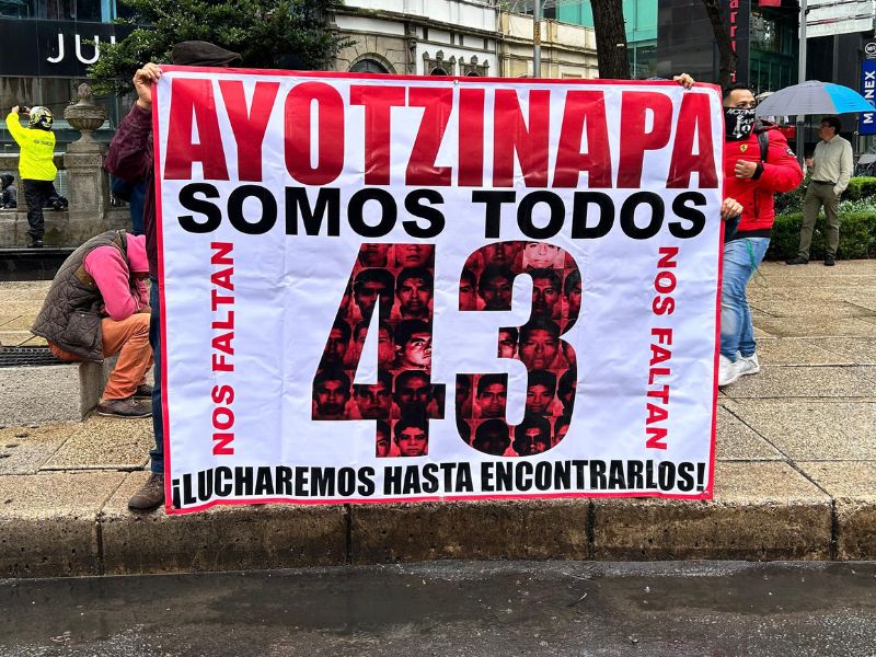 Ayotzinapa exige justicia, a 11 años y un mes de la desaparición de los 43, en Iguala