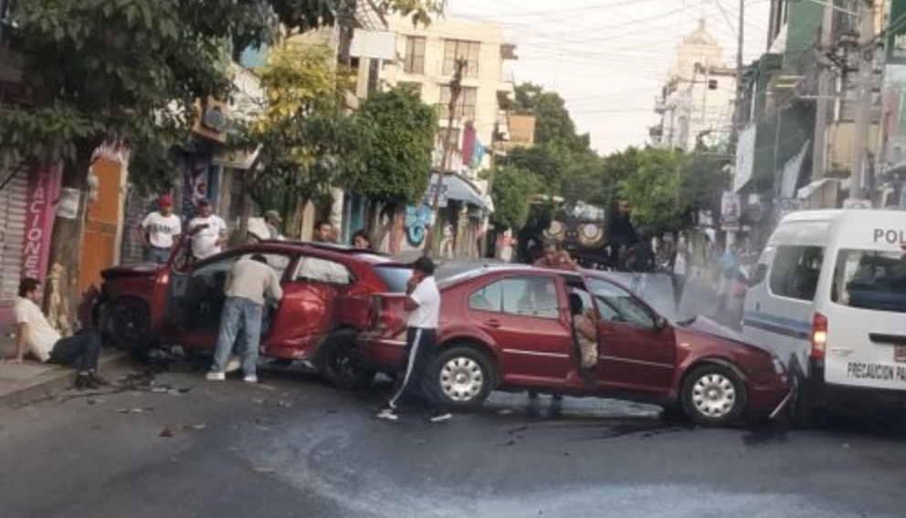 Mañana de choques en Chilpancingo