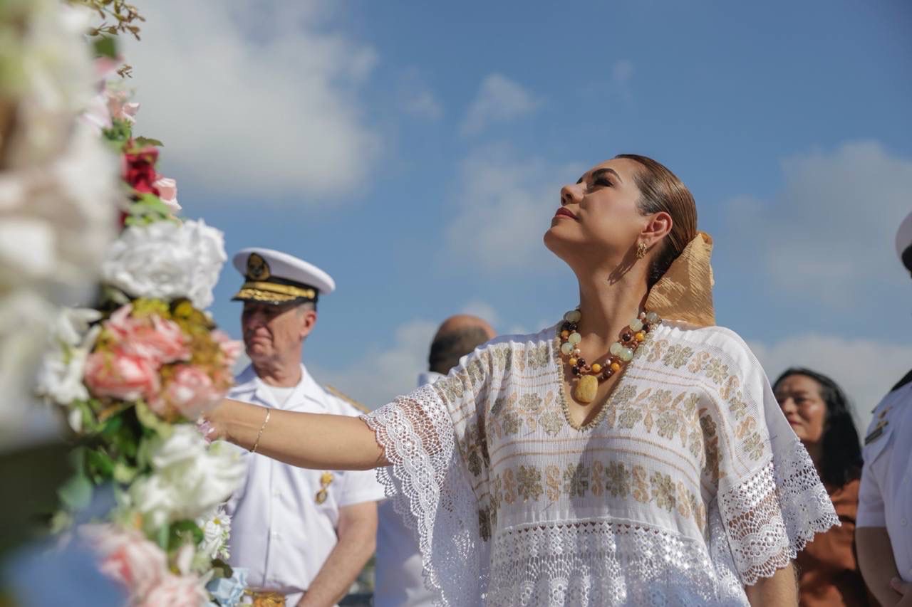 7104f114-d883-4c52-9c4d-3b8e0f1f50c5 Inaugura Evelyn Salgado la imagen monumental de la Virgen Reina de los Mares en la Isla de la Roqueta