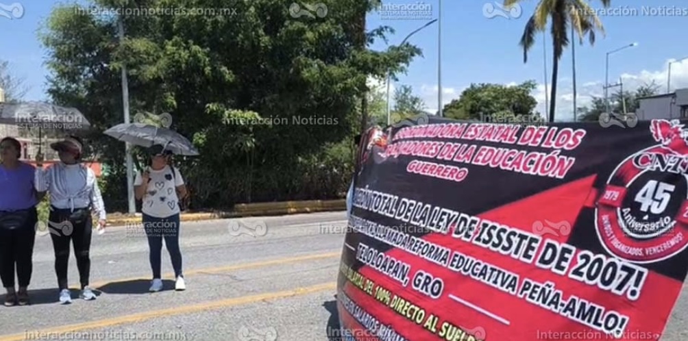 CETEG mantiene movilizaciones en Chilpancingo e Iguala por abrogación de la reforma del ISSSTE