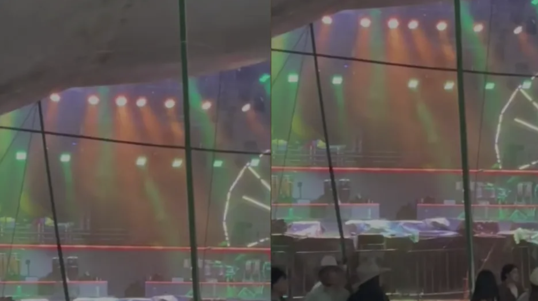 Lluvias y fuertes vientos derriban lona de plaza de toros en Quechultenango