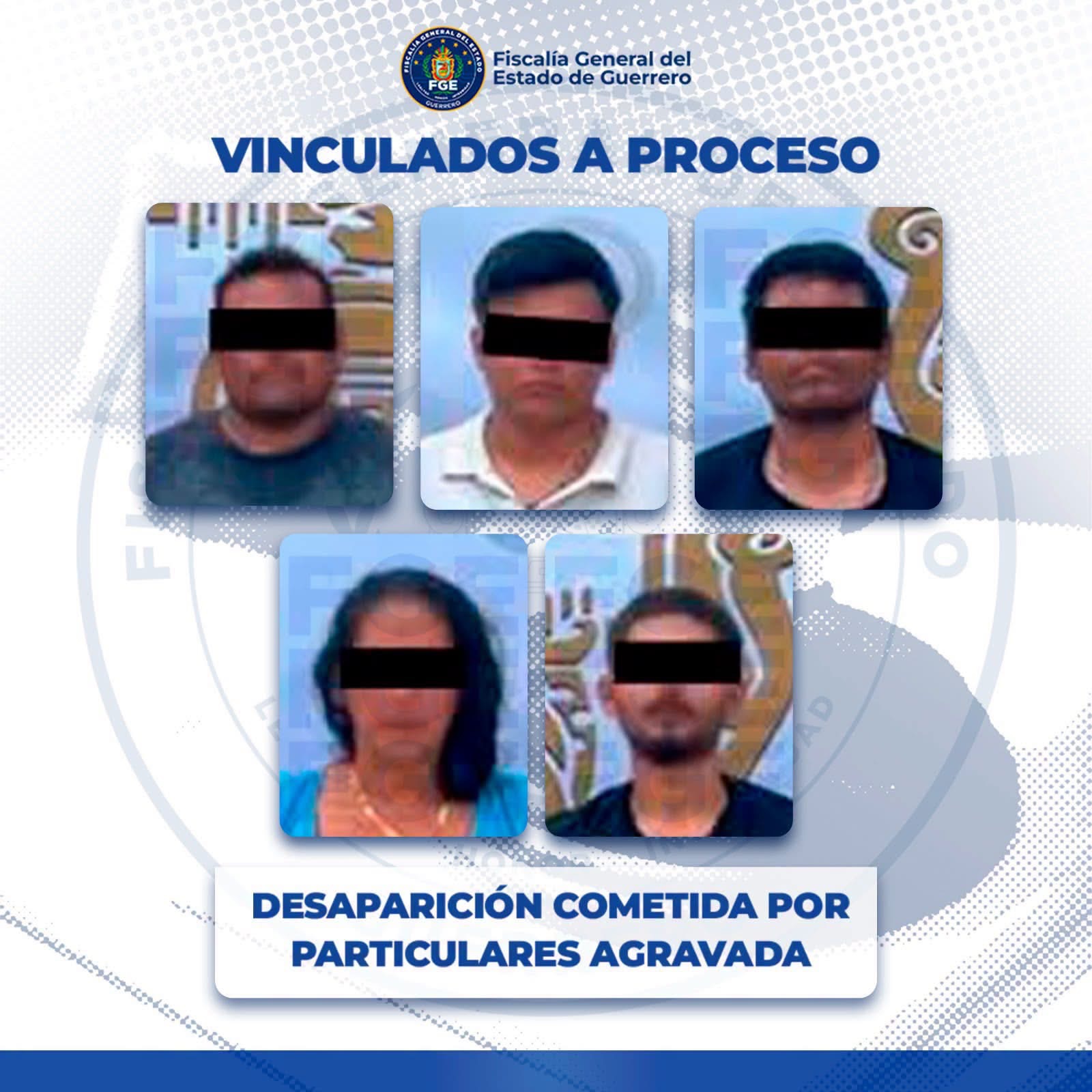 Vinculan a proceso a cinco presuntos integrantes de “Los Totos” por desaparición en Acapulco