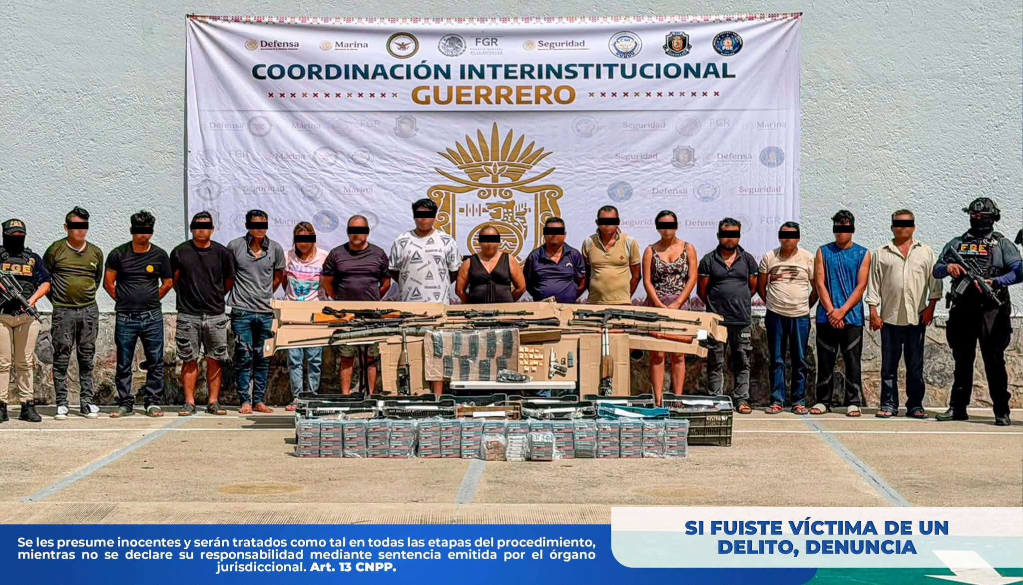 Detienen a 16 presuntos integrantes de “Los Ardillos” tras hechos violentos en Juan R. Escudero