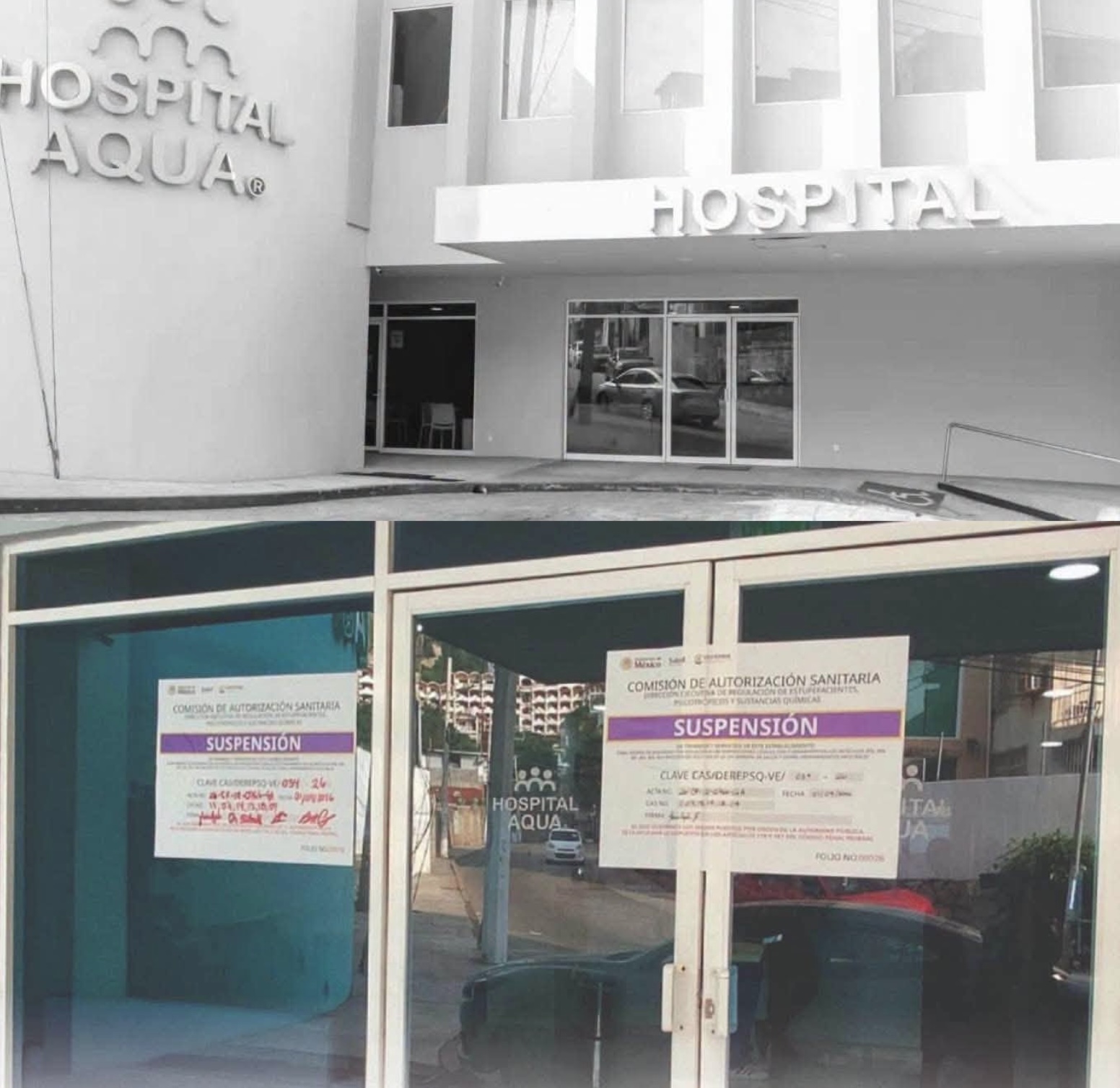 Suspensión “express” del Hospital Aqua en Acapulco