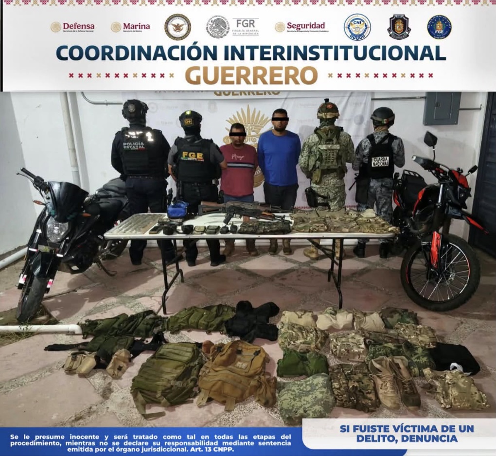 Detienen a otros dos presuntos integrantes de Los Ardillos en Guerrero