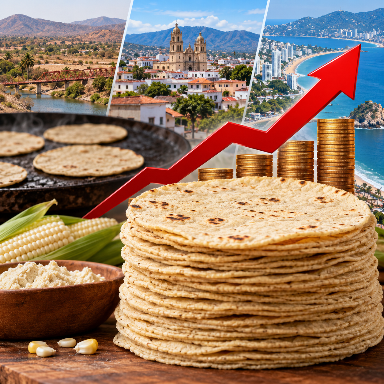 Comienza el alza en los precios de la tortilla en Tierra Caliente, zona Centro y Acapulco
