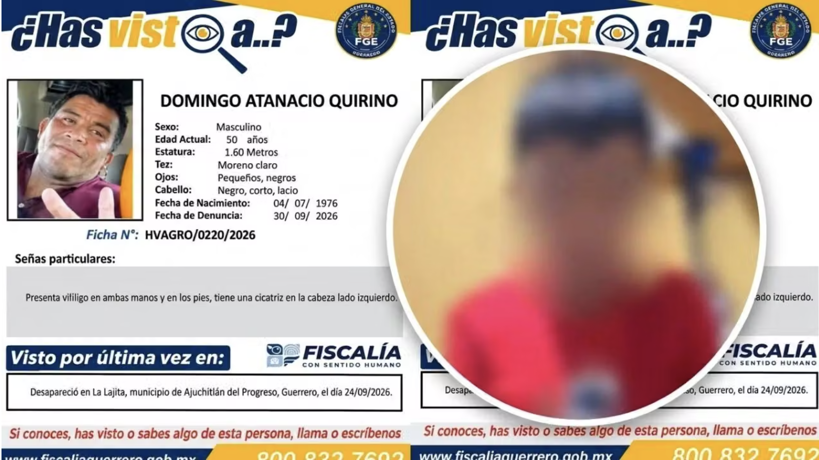 “Suelten a mi padre”, clama hijo del señor Domingo Atanacio Quirino, el octavo secuestrado en el ejido del Balcón 